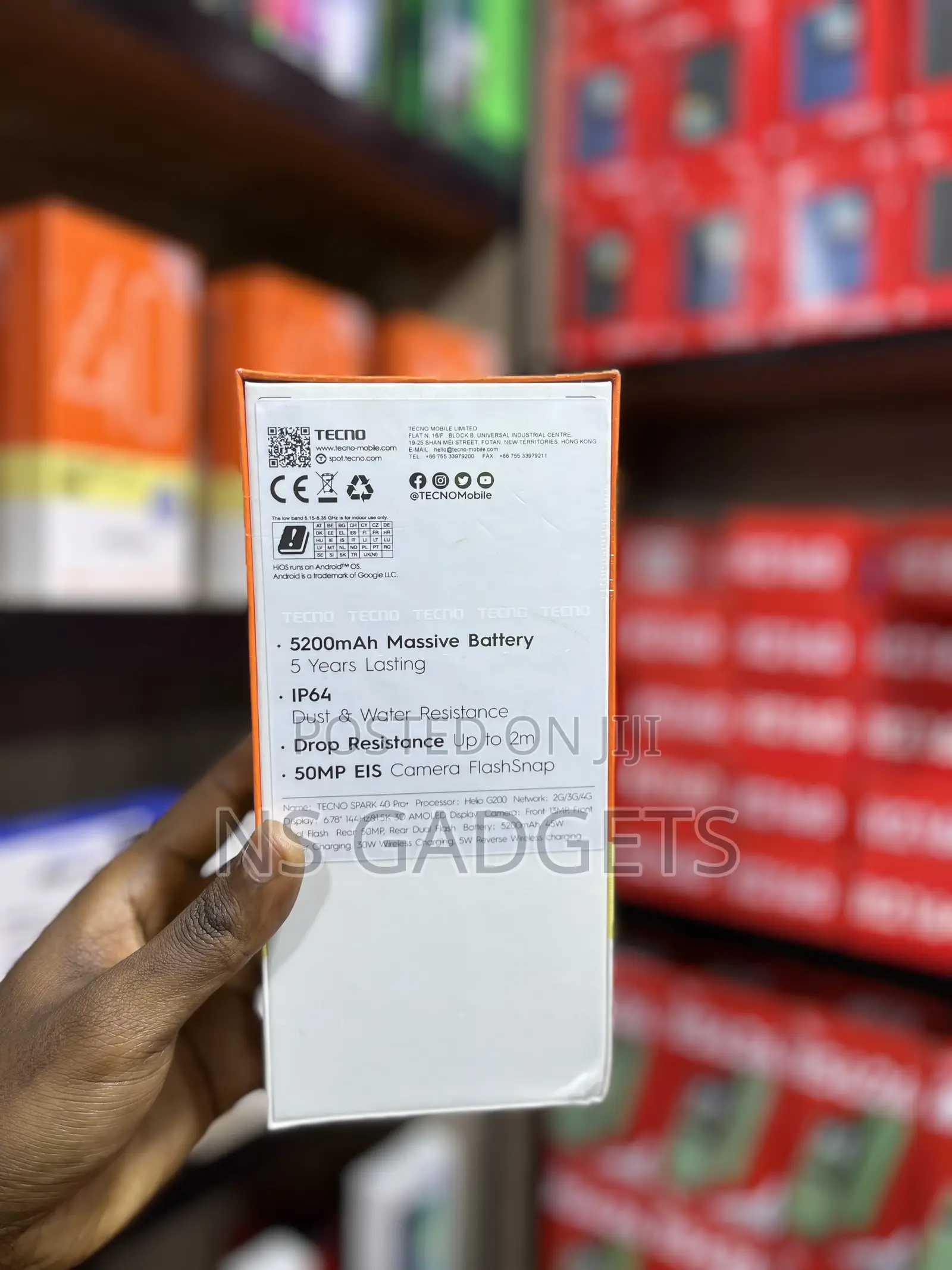 New Tecno Spark 40 Pro+ 256 GB Black