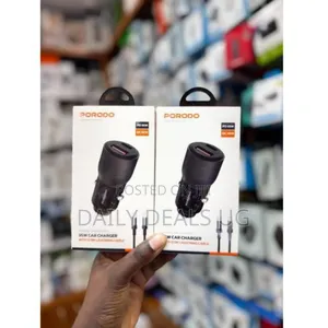 Porodo 95w Car Charger With 0.9m Lightning Cable - Multicolor