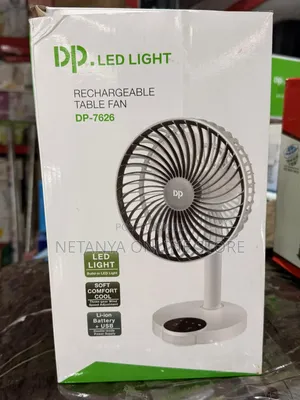 Led Rechargeable Table Fan