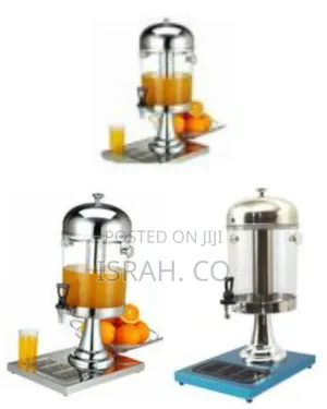 8-Liter Stainless Steel Juice Dispenser With a Cooling Rod for Ice