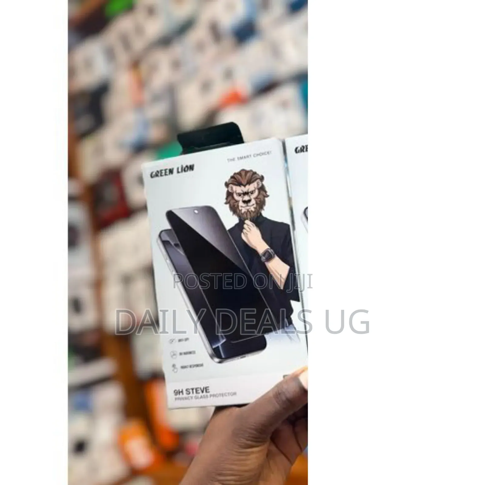 Green Lion 9h Steve Privacy Glass Protector - Clear