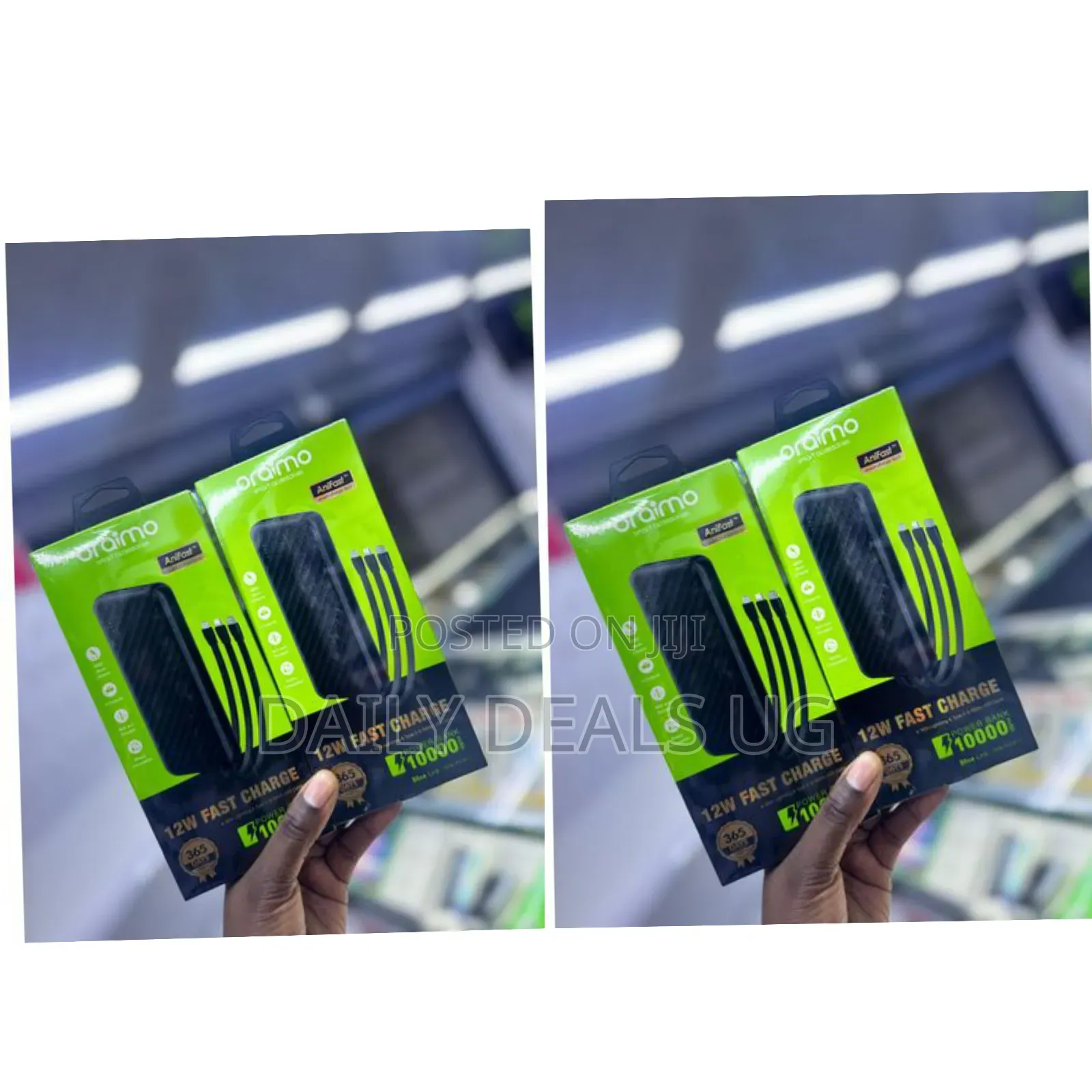 Oraimo 12w Fast Charge 10000mah Power Bank - Multicolor