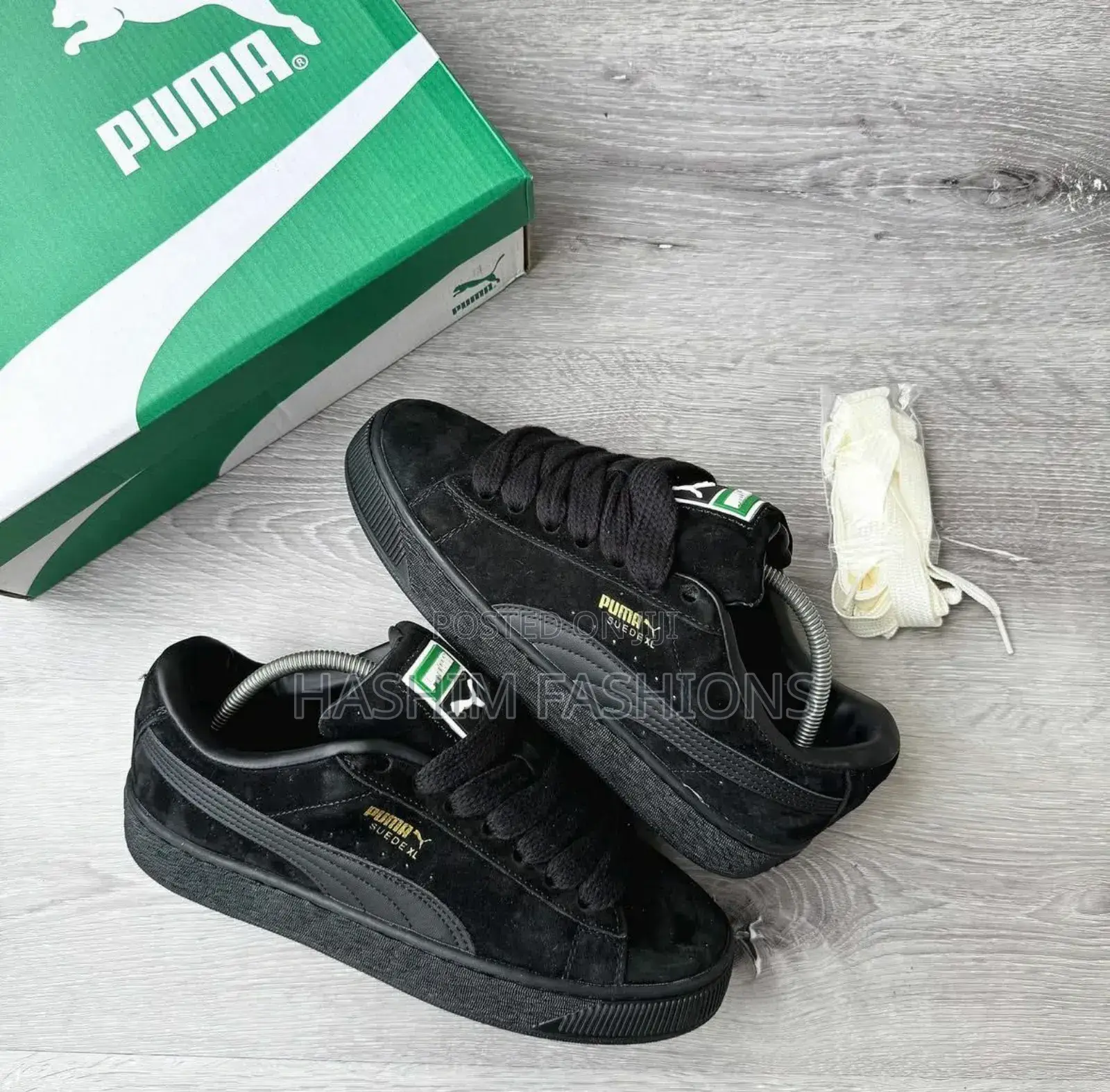 Original New Black Puma Suede Xl