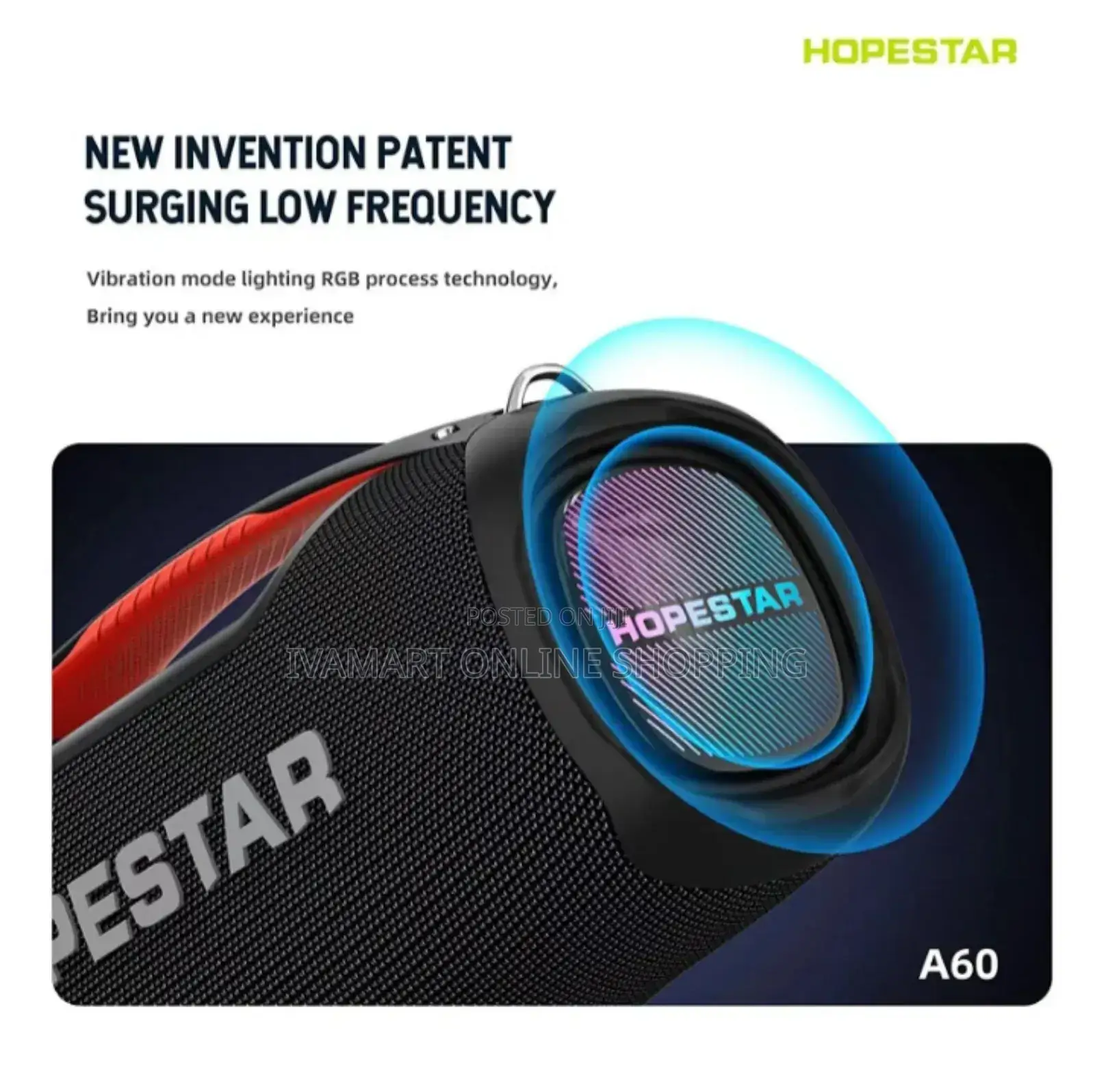 Hopestar A60 Portable Bluetooth Speaker - Powerful Bass, Waterproof