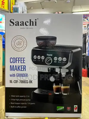 Saachi Coffee Maker With Grinder, Model Nl-Cof-7066cg-Bk