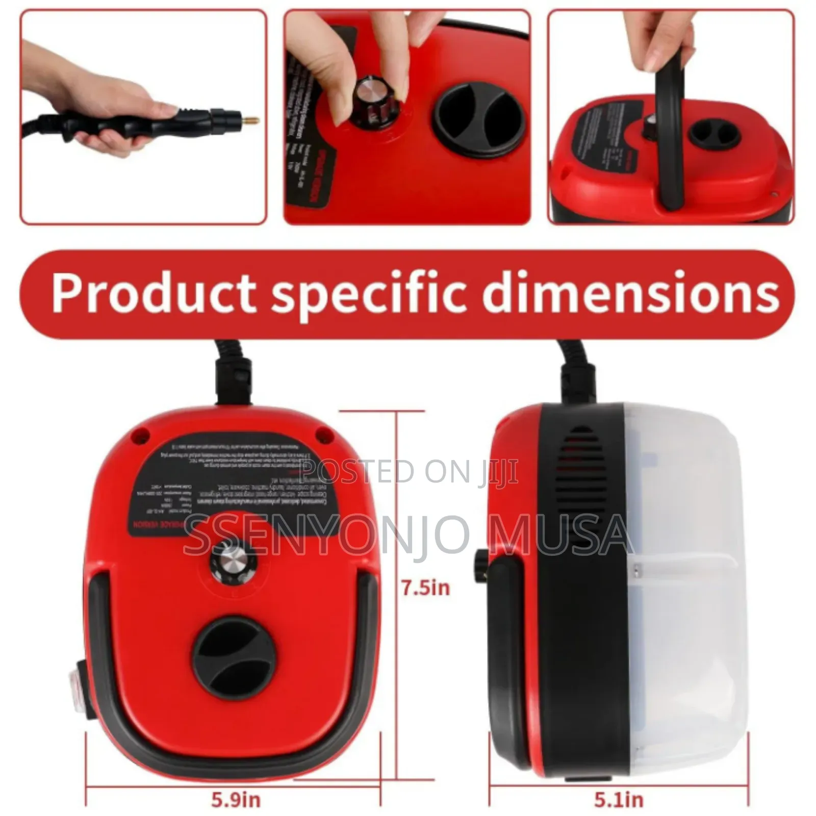 Portable Steam Cleaner 2500w Handheld High-pressure Cleaning Machine