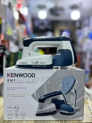 Kenwood 2-in-1 Garment Steamer and Steam Iron, Model Gsp40.000wb.