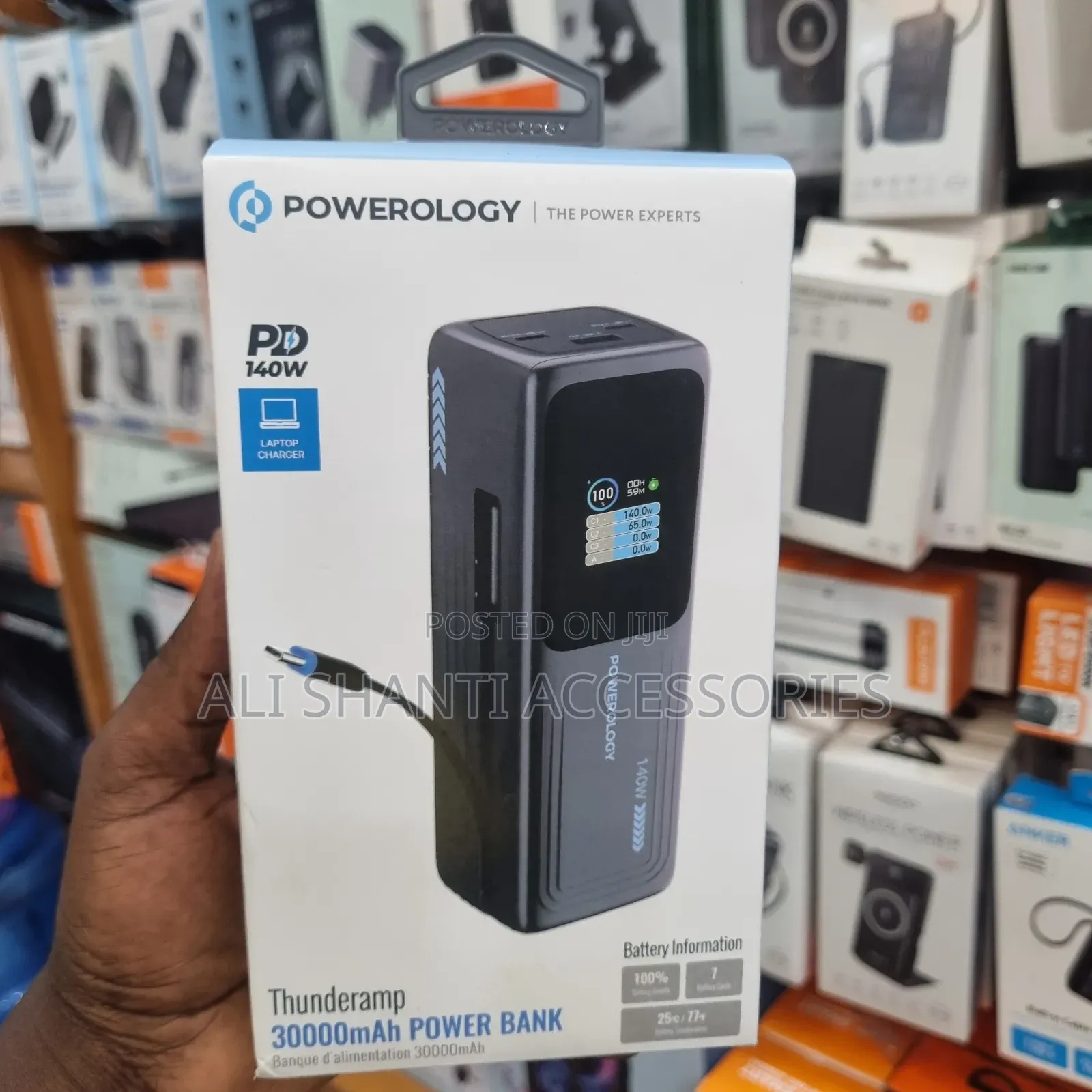 Powerology 140w Thunderamp 30000mah Power Bank
