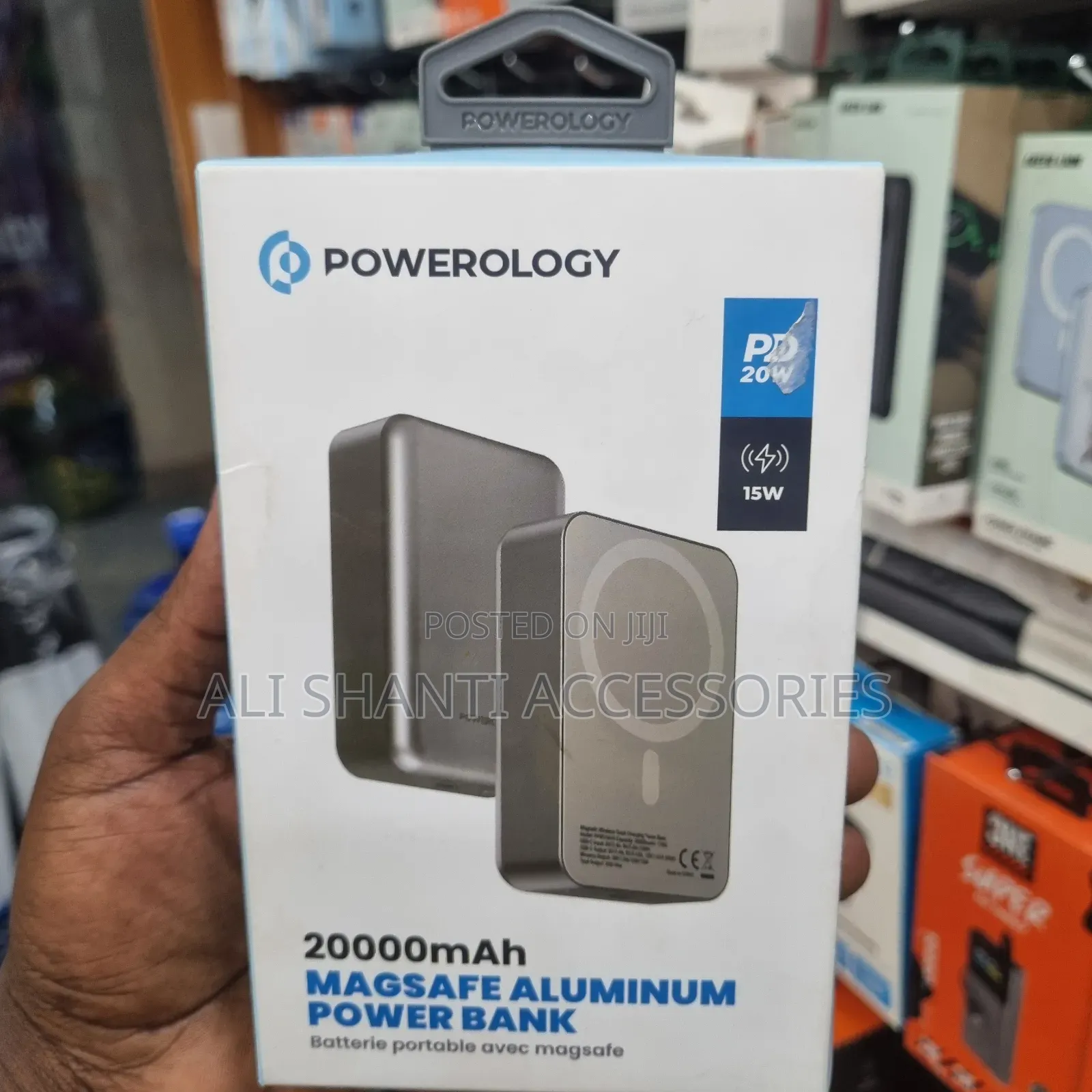 Powerology Magsafe Aluminum Power Bank 20000mah