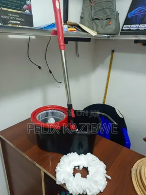Spin Mop and Bucket.