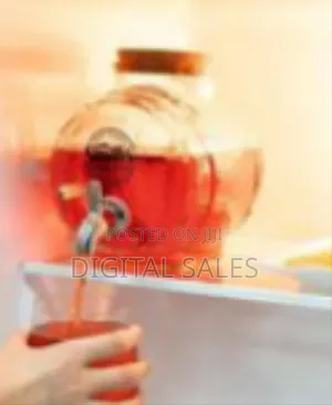 Stylish Barrel-Shaped Glass Beverage Dispenser With Spigot