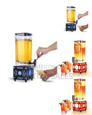Illuminated Countertop Beverage Dispenser Tower With Tap, 3l