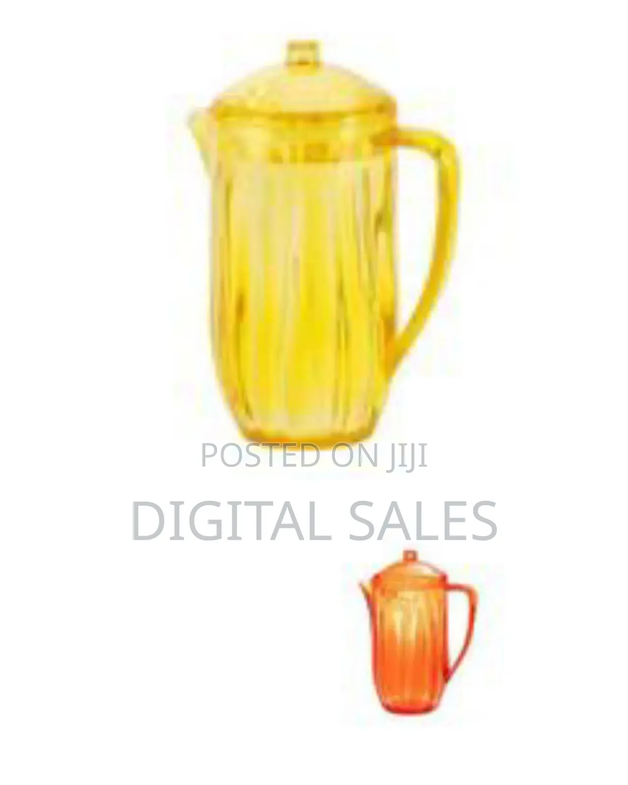 Stylish Acrylic Water Jug / Pitcher With Lid (2.5 Litres)