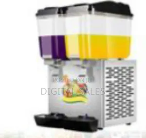 Commercial Double-tank Cold Beverage/Juice Dispenser - Transparent