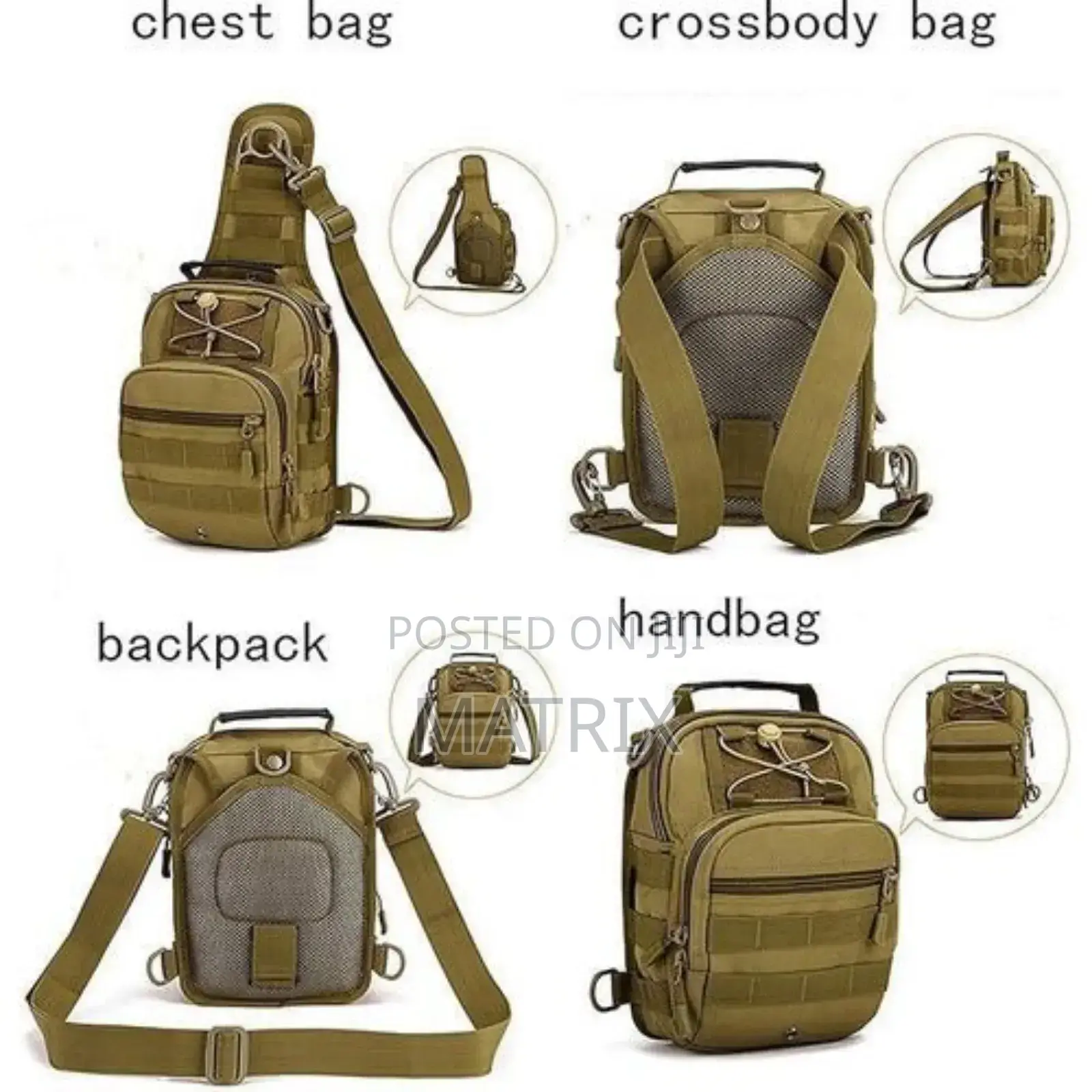 Tactical Rover Sling Chest Pack Crossbody Bag Small Shoulder Daypack