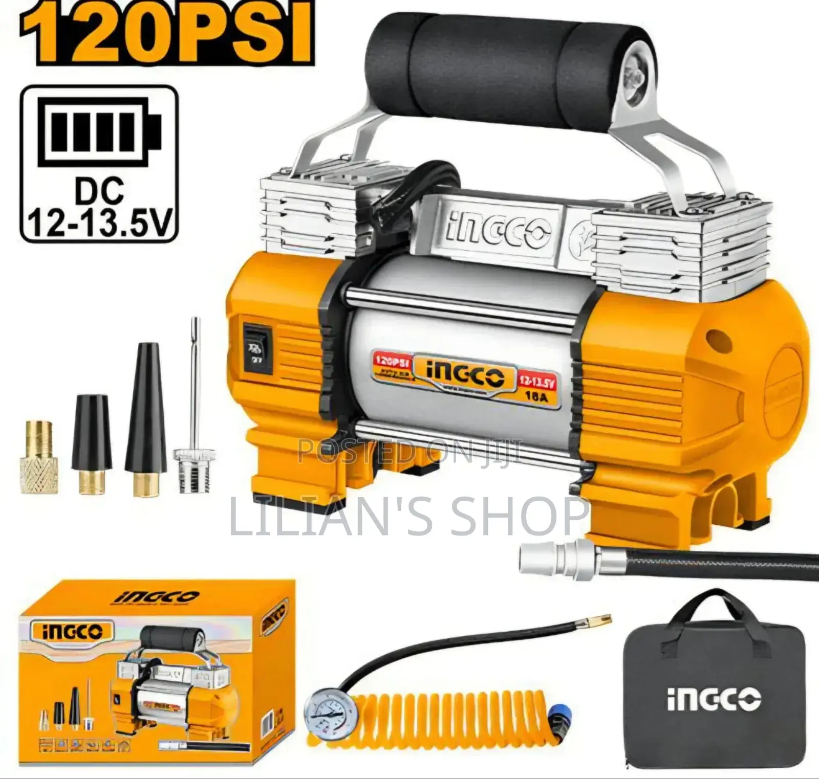 Ingco Aac2508 Auto Air Compressor.
