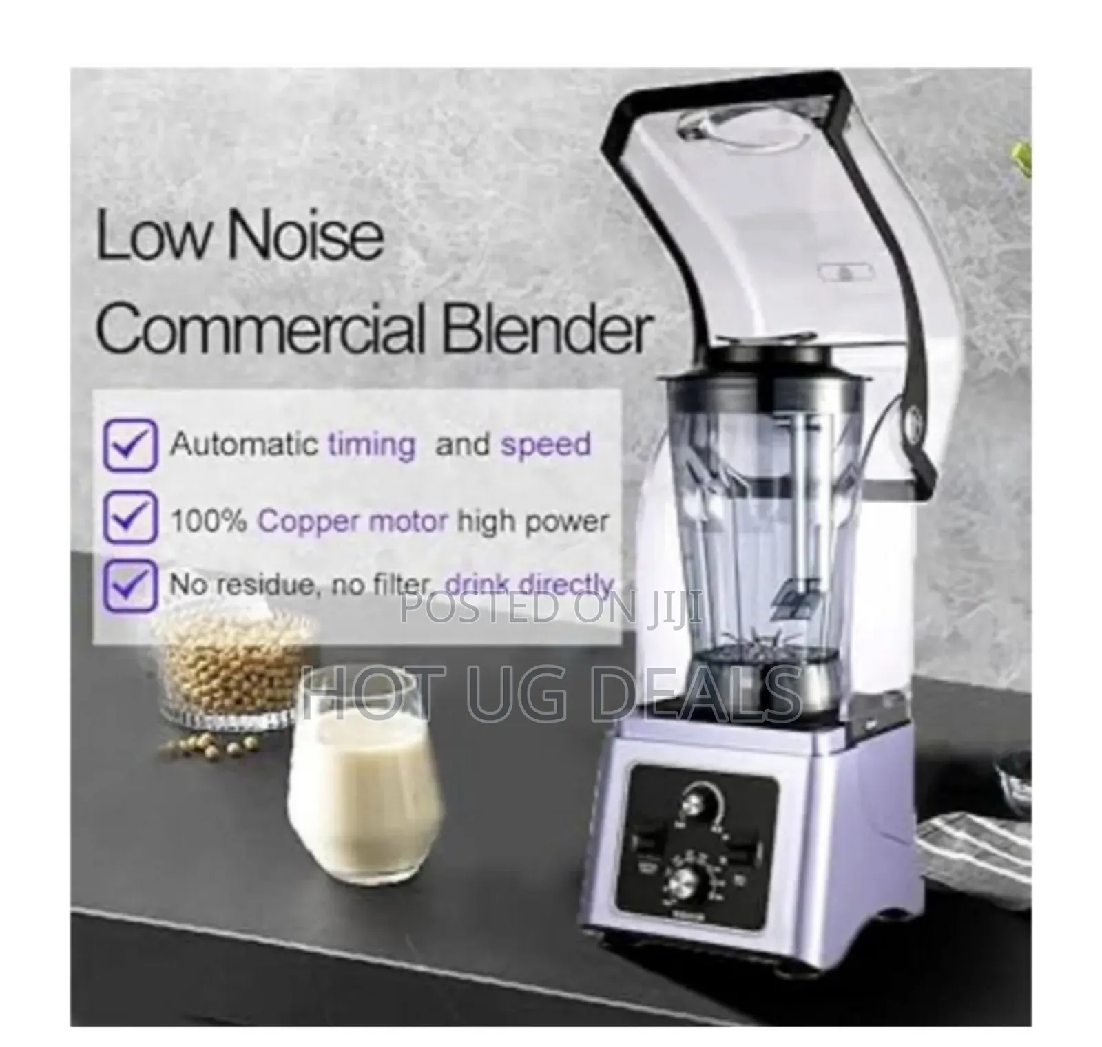 Dw 4l Multifunctional Blender Low Noise With A Soundproof Shield.