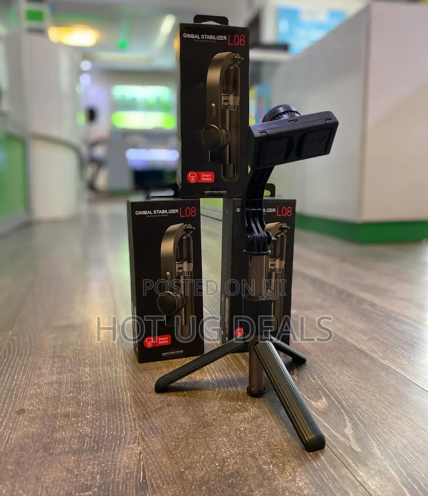 L08 Gimbal Stabilizer, A 3-in-1 Gimbal, Selfie Stick, And Tripod.