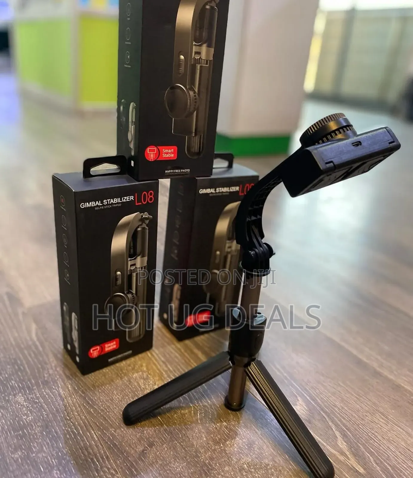 L08 Gimbal Stabilizer, A 3-in-1 Gimbal, Selfie Stick, And Tripod.