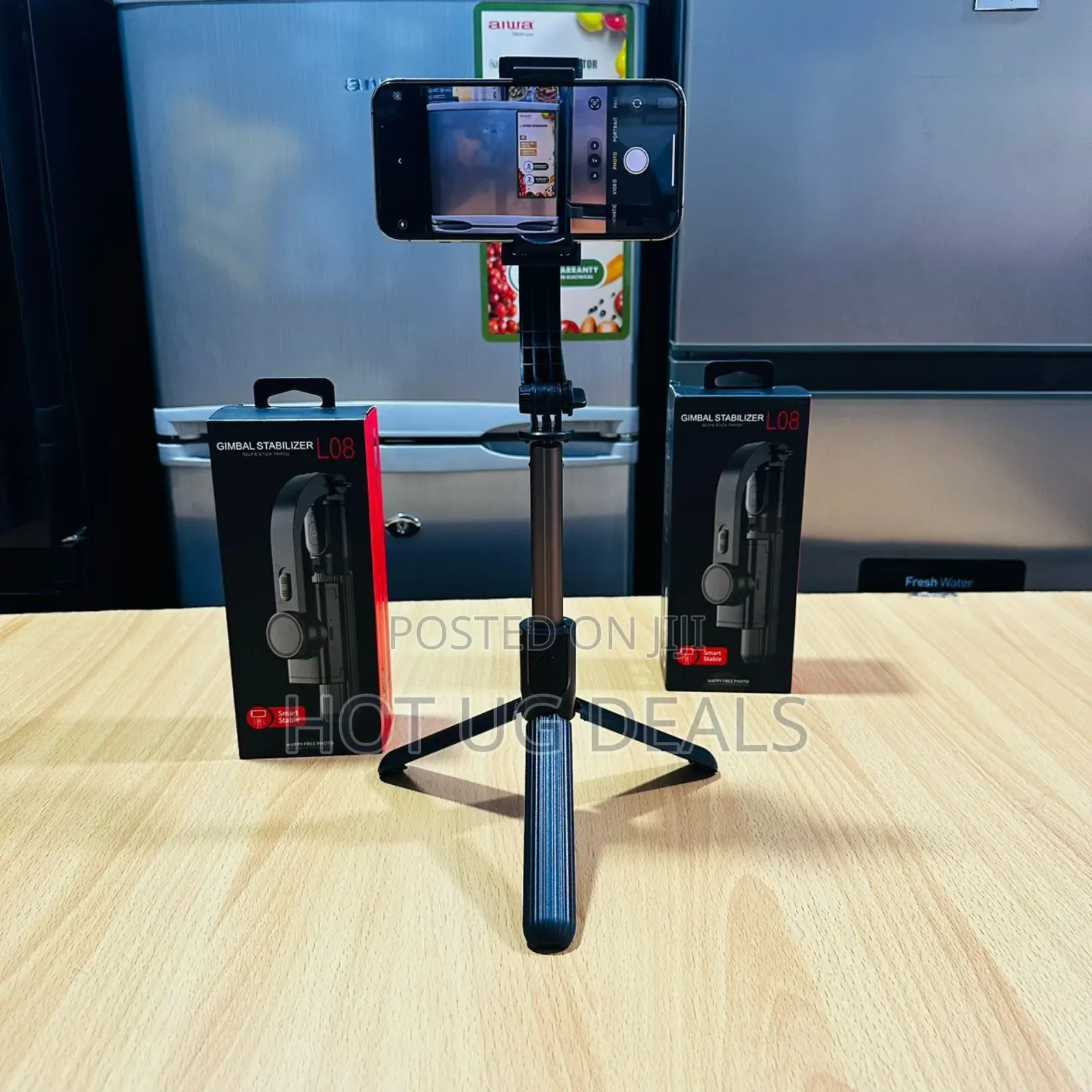 L08 Gimbal Stabilizer, A 3-in-1 Gimbal, Selfie Stick, And Tripod.