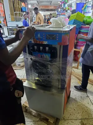 Blue Cover Ice Cream Machine