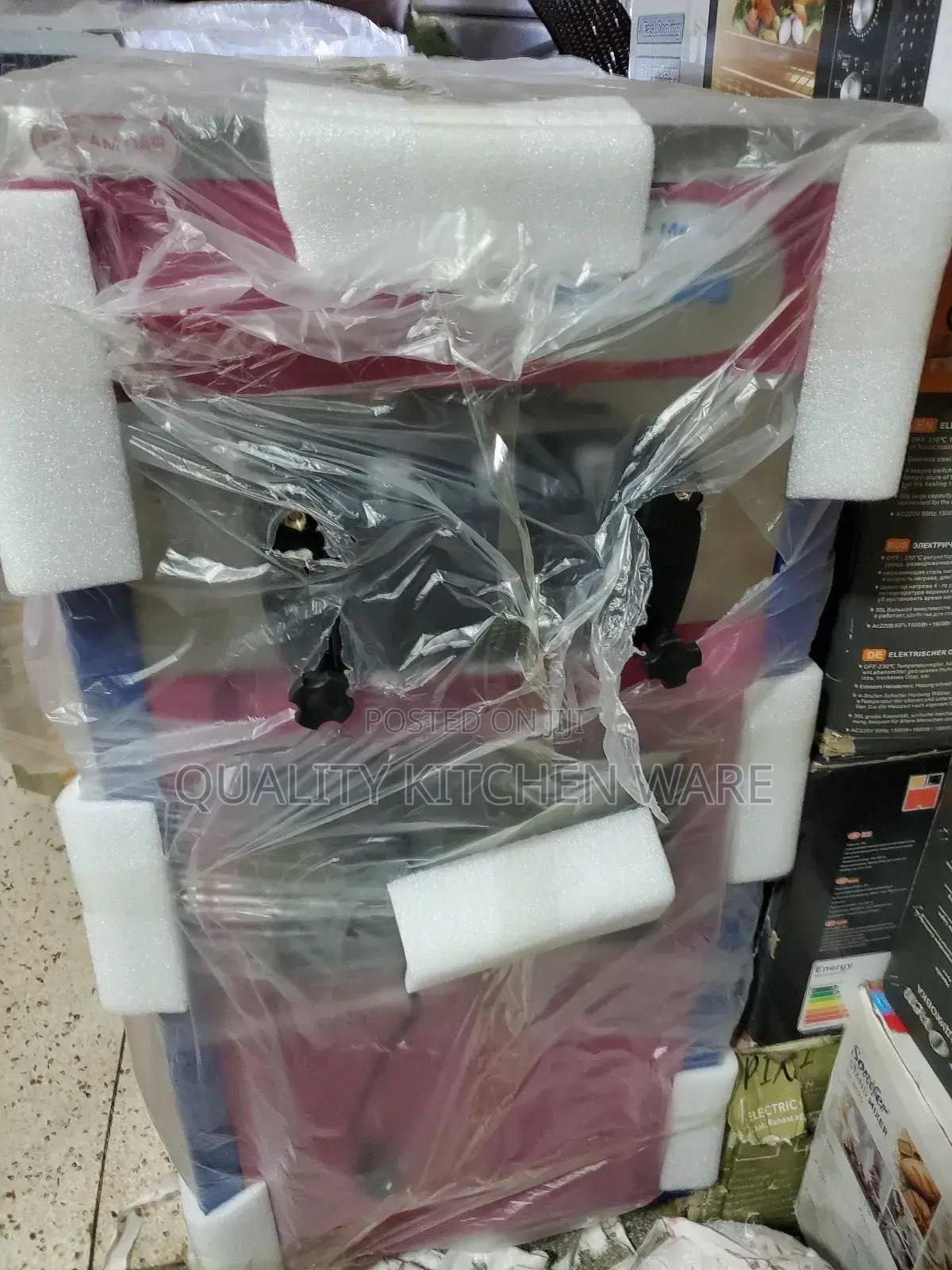 Pink Tall Ice Cream Machine