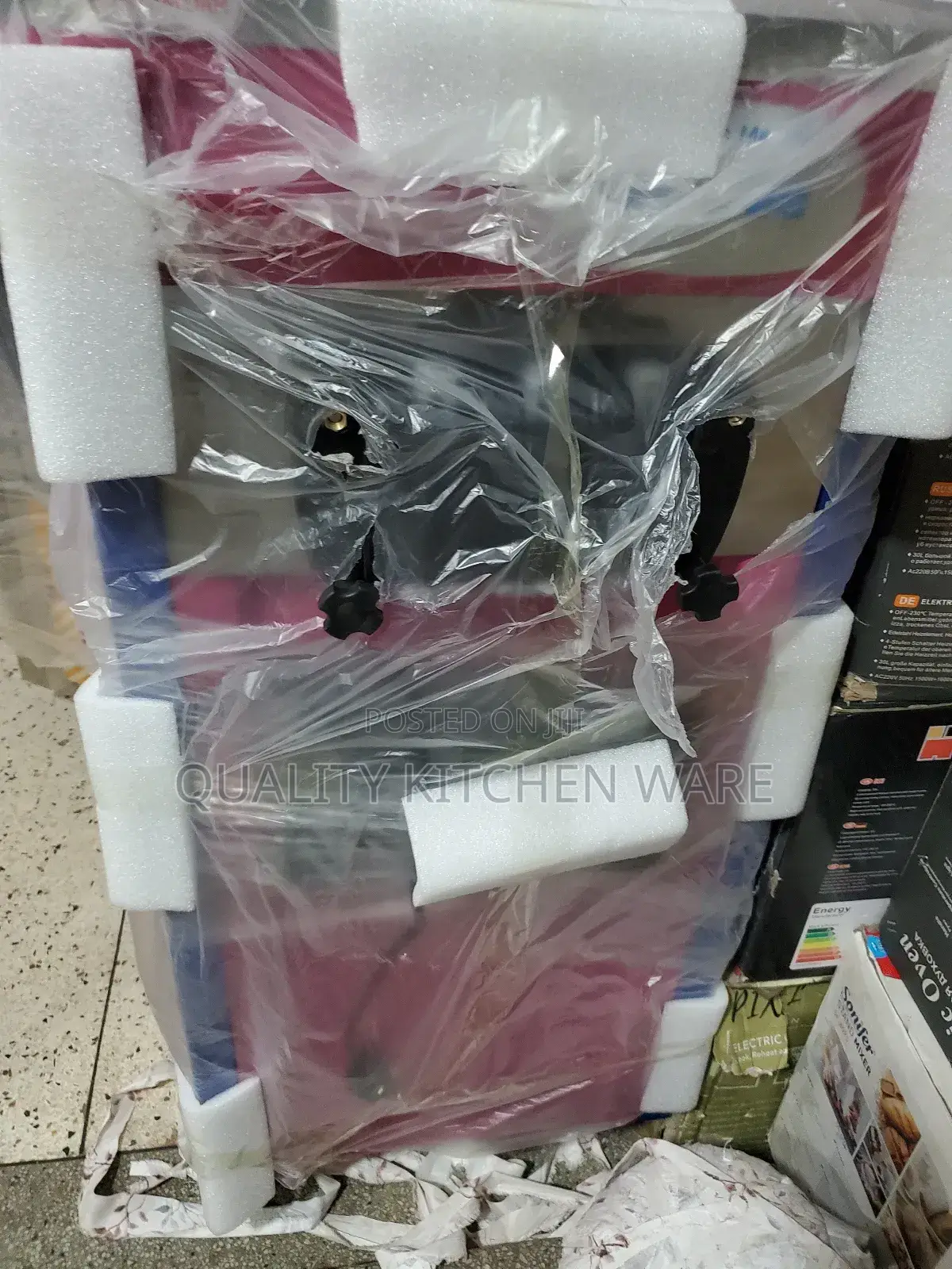 Pink Tall Ice Cream Machine