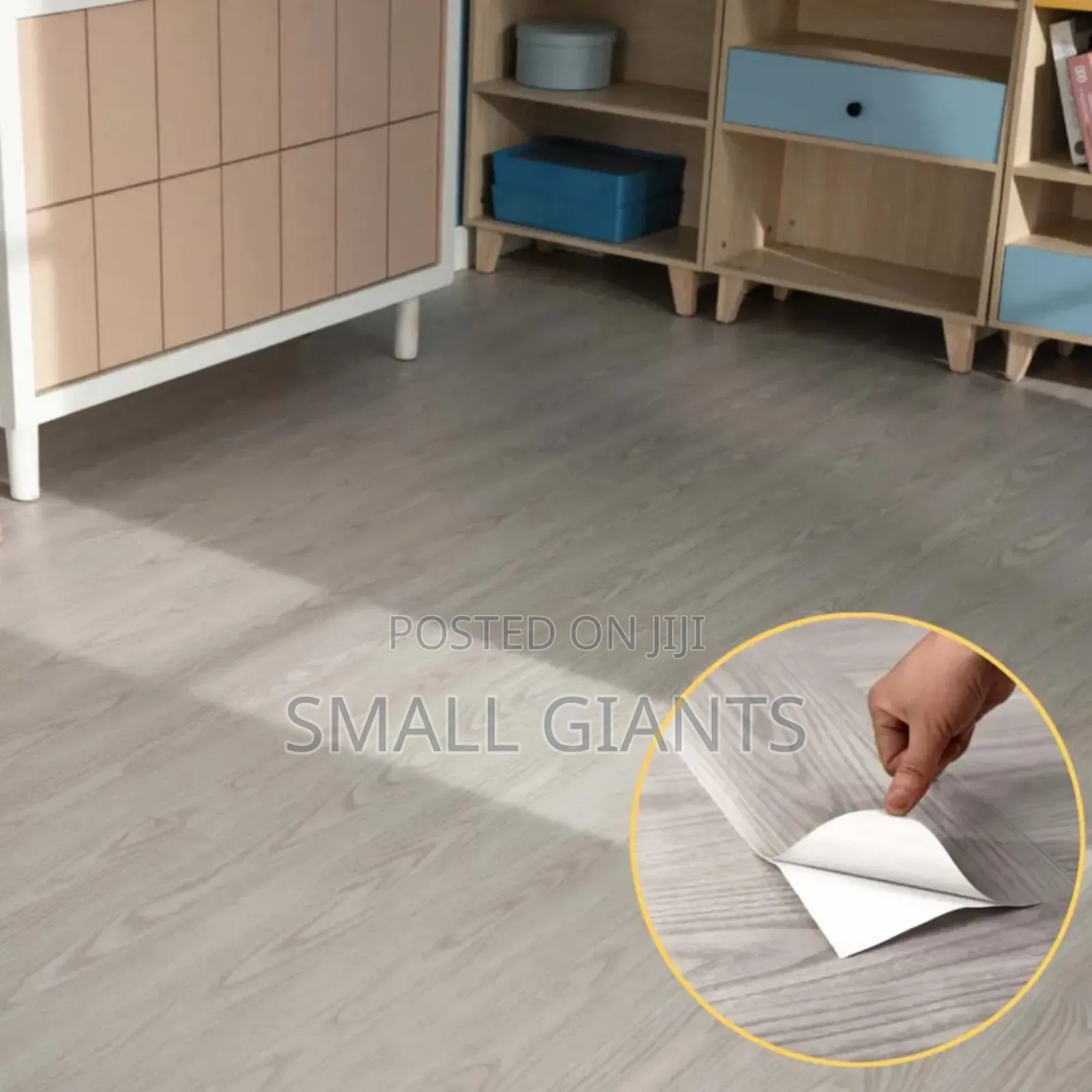 One Piece Waterproof Self Adhesive PVC Vinyl Floor Tiles 91cm by 5cm