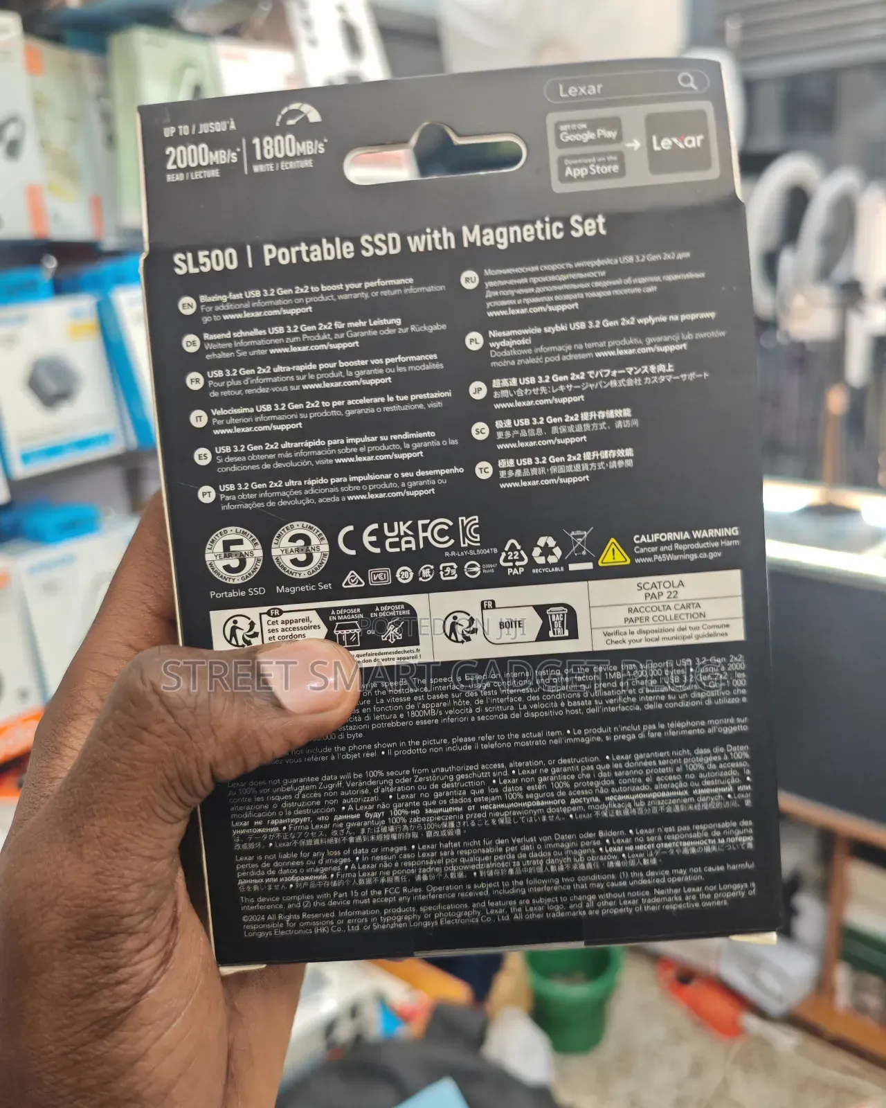 Lexar 1tb Sl500 Portable SSD With Magnet-Se