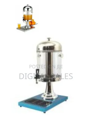8-Liter Stainless Steel Juice Dispenser With a Cooling Rod for Ice