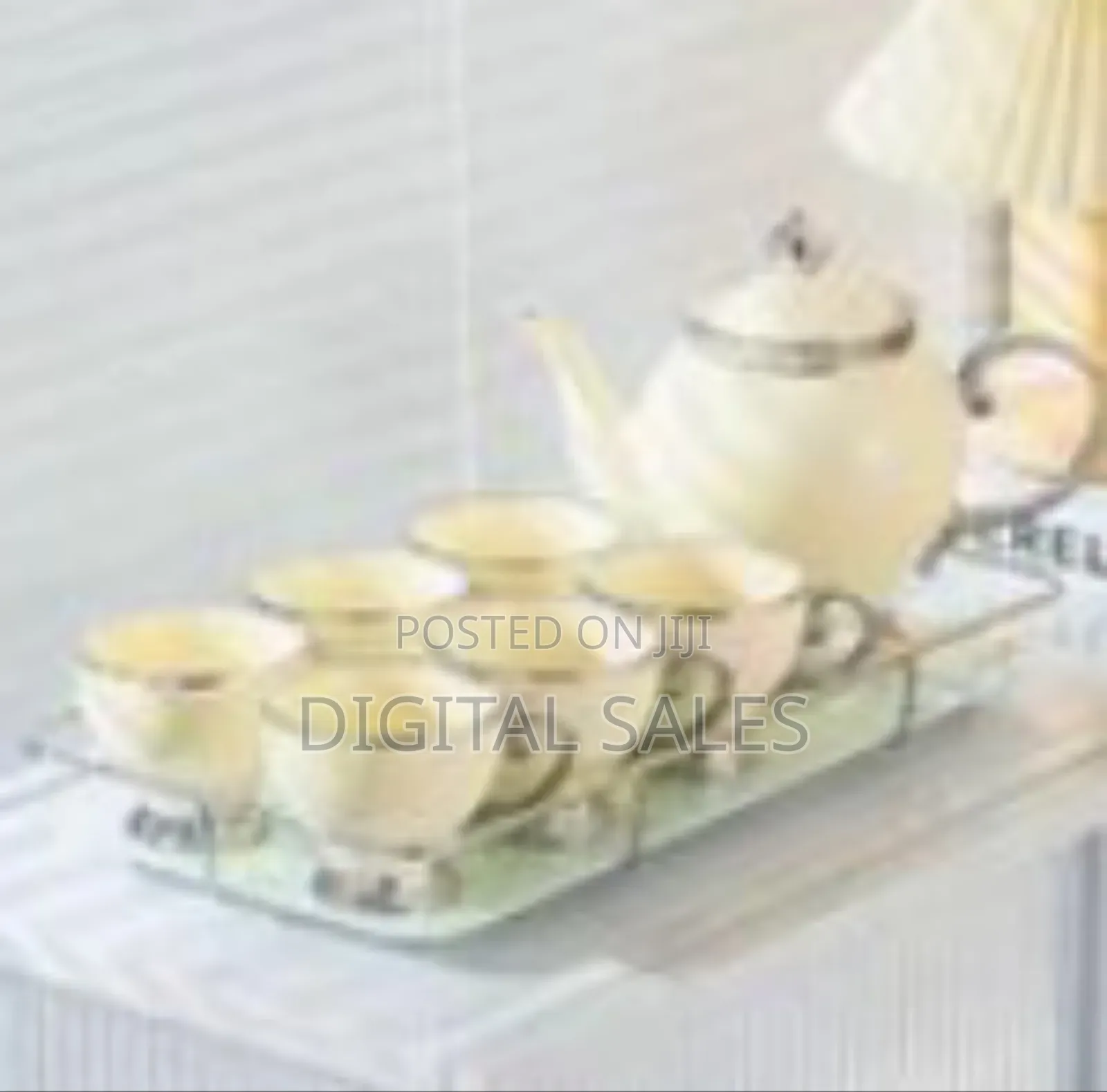 8 Pieces Ceramic Tea Set - Multicolor