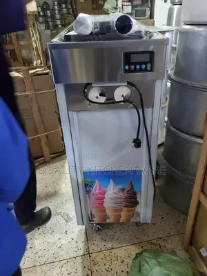 Silver Ice Cream Machine