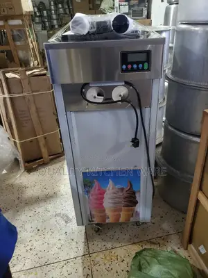 Silver Ice Cream Machine