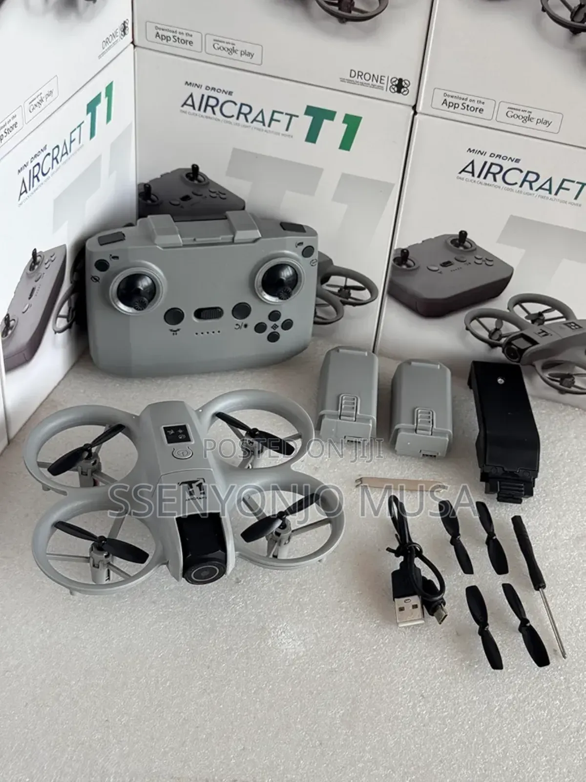 Aircraft T1 Mini Drone | 1080p Dual Camera | 250ft Range | 360° Crash