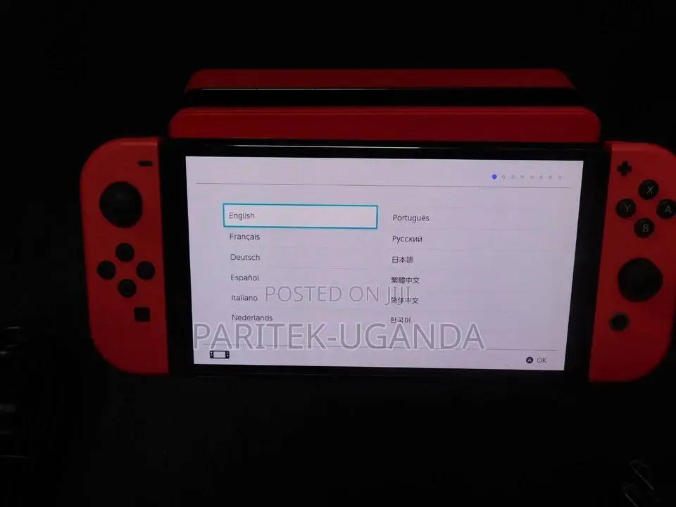 Nintendo Switch (Oled Model) Heg-001 Mario Red Edition 64gb Console (E