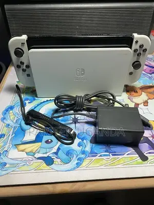 Nintendo Switch Oled White Joy-Con 64gb W/Dock, Ac Adapter and 128gb S
