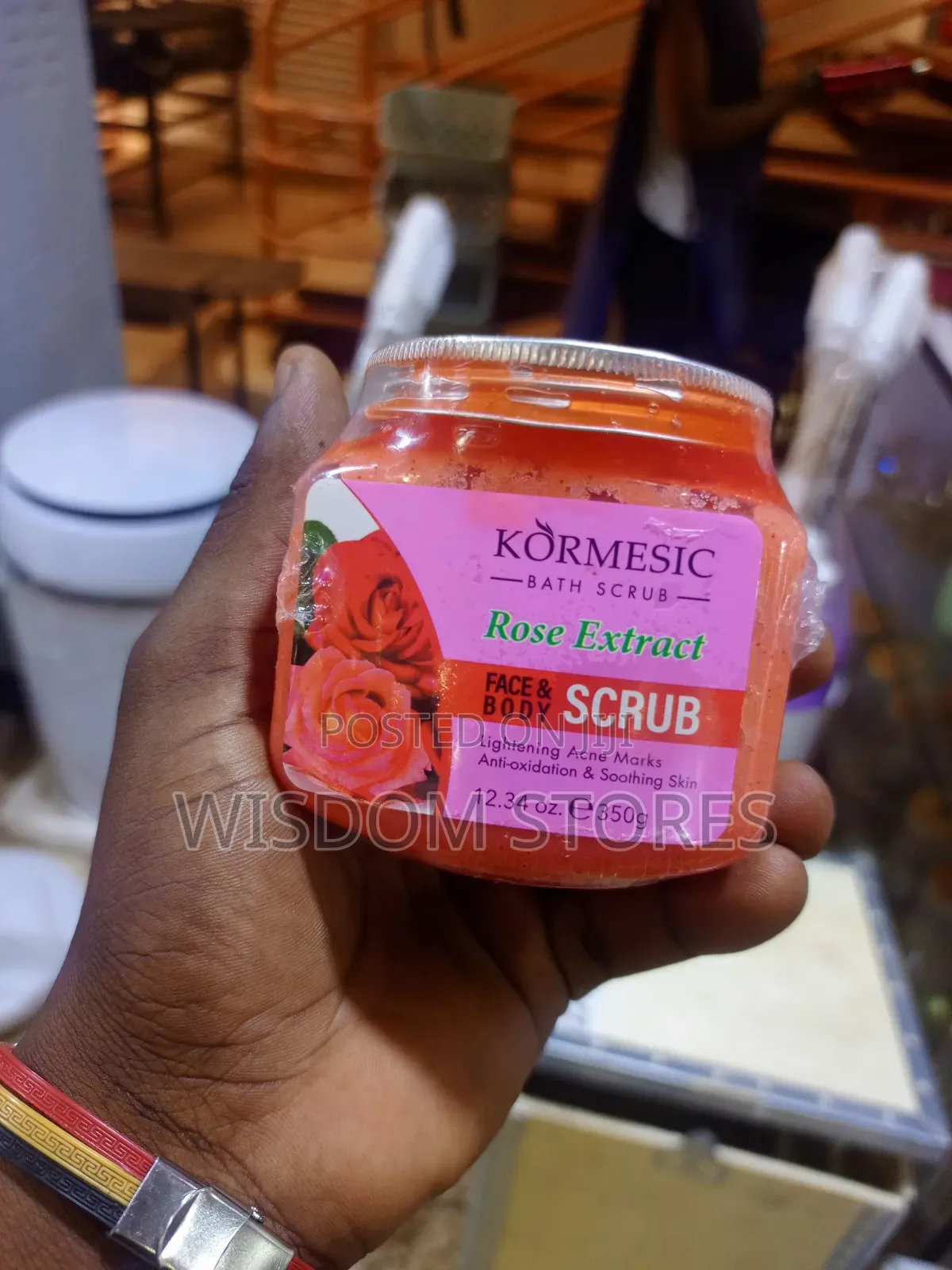 Kormesic Face Body Scrub Rose Extract.
