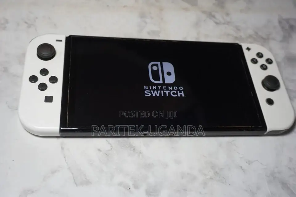 (Ri4) Nintendo Switch 7-Inch Oled Screen 64gb White Handheld Console