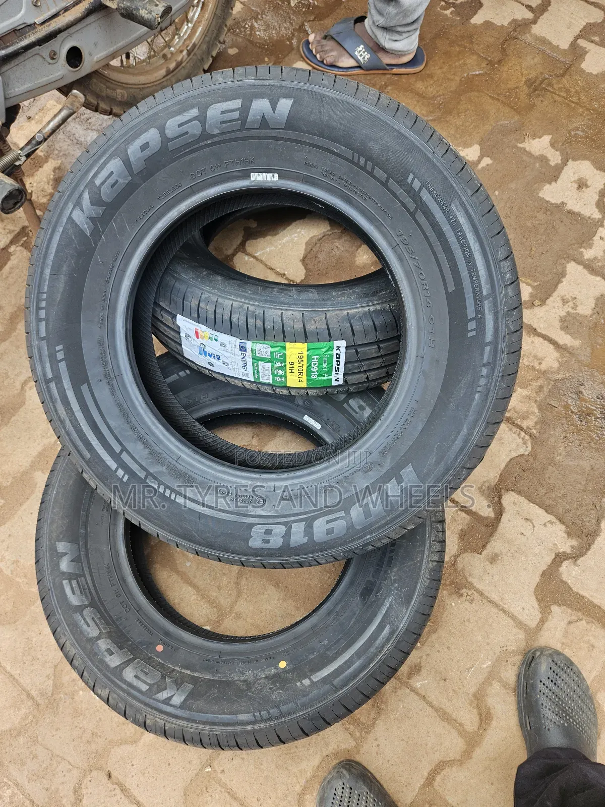 195 70 R14 91h Kapsin Tires Both Winter and Summer Seasons They Work.