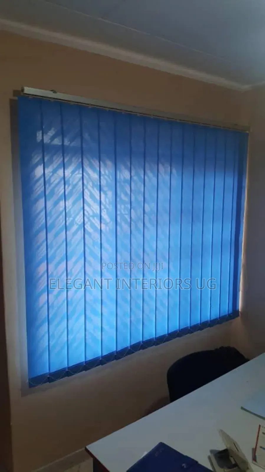 Sky Blue Curtain Blinds for Office Use at Favorable Price