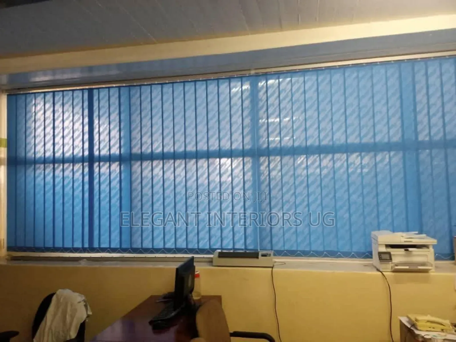 Sky Blue Curtain Blinds Per Square Meter at Favorable Price