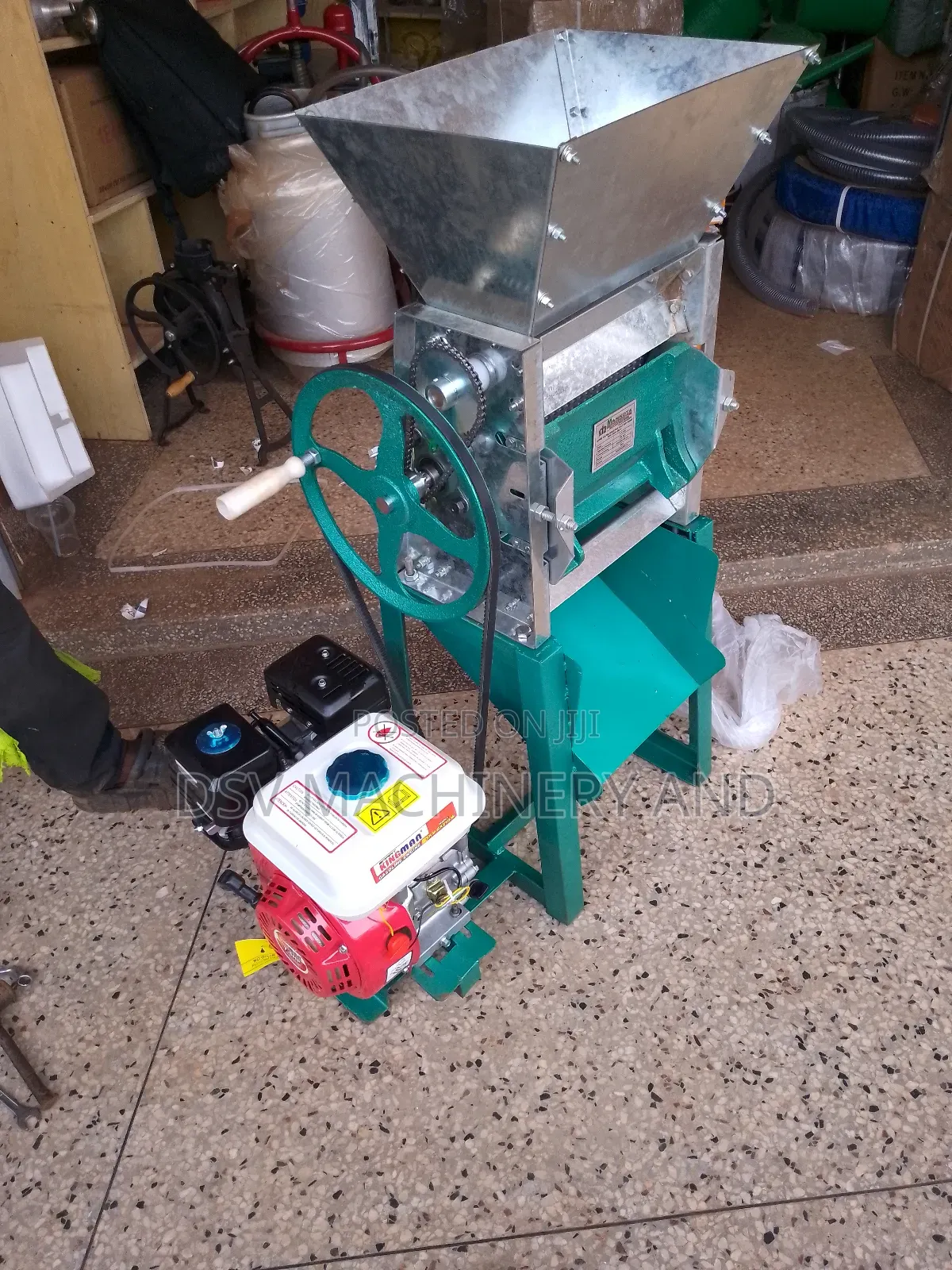 Motorized Coffee Pulper 1 Tonne Per Hour Capacity Gasoline Engine