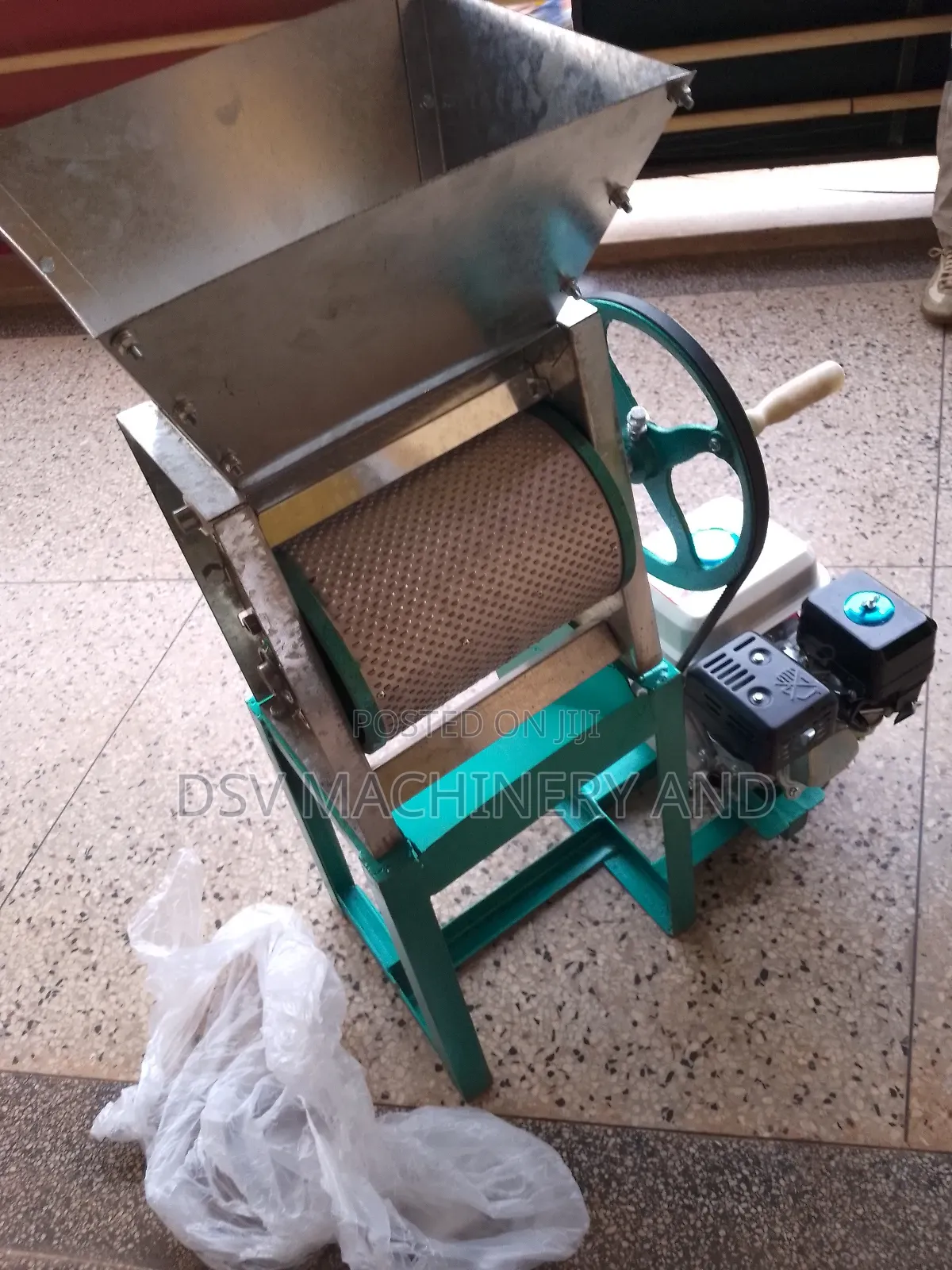Motorized Coffee Pulper 1 Tonne Per Hour Capacity Gasoline Engine