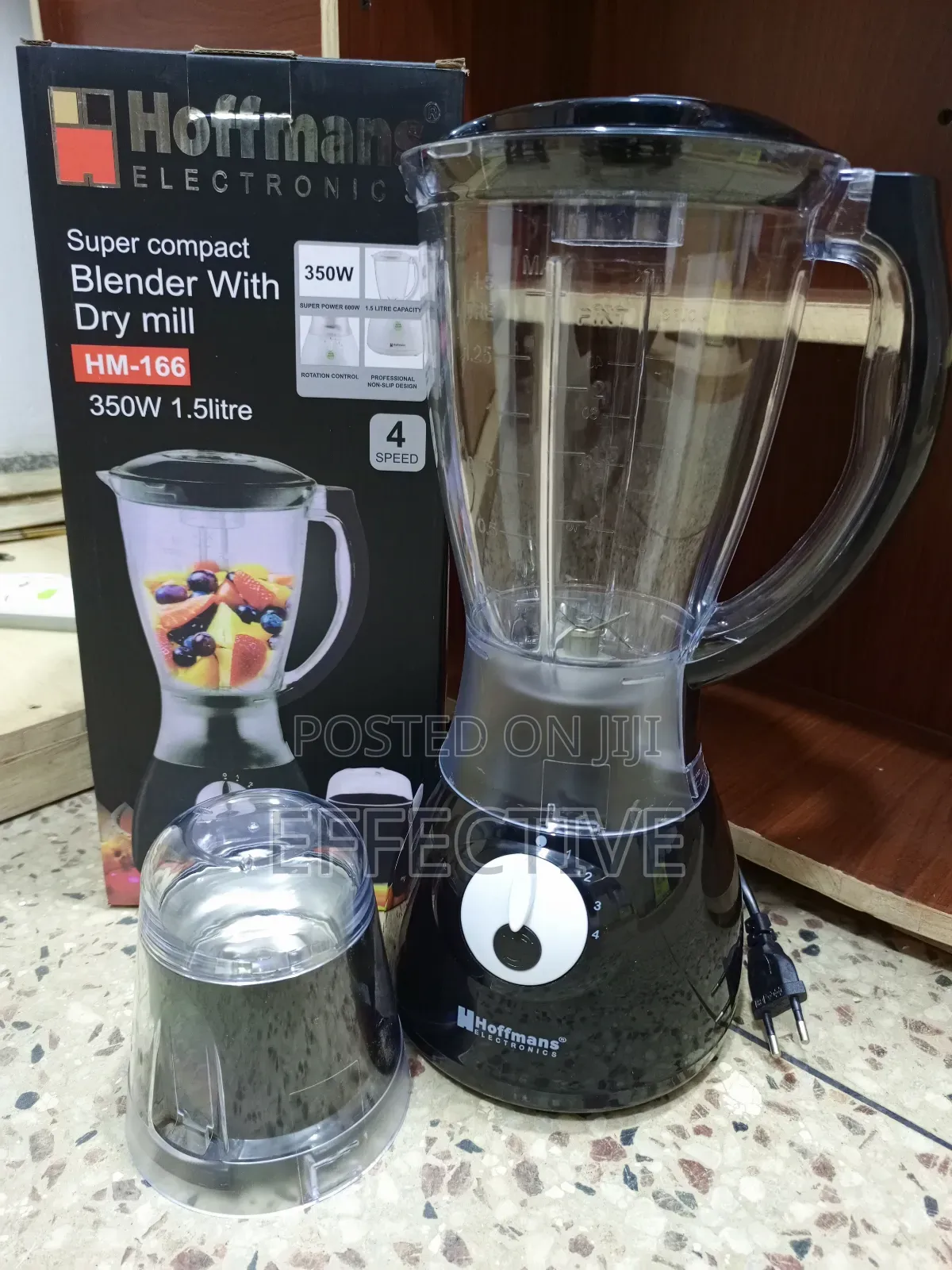 Hoffmans Hm-166 Super Compact Blender With Dry Mill.