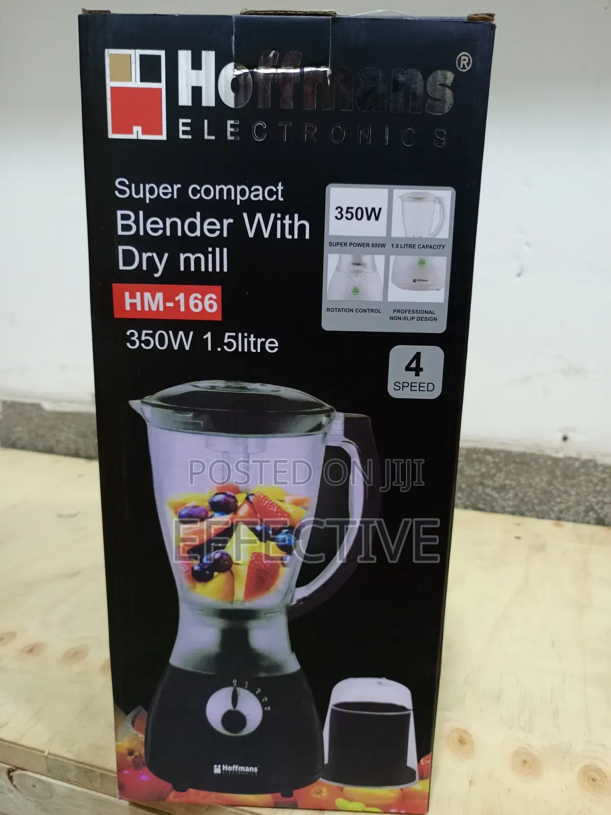 Hoffmans Hm-166 Super Compact Blender With Dry Mill.