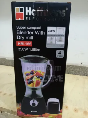 Hoffmans Hm-166 Super Compact Blender With Dry Mill.