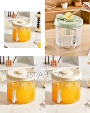 Versatile Refrigeratr Beverage Dispenser With Spigot, 3l - Transparent