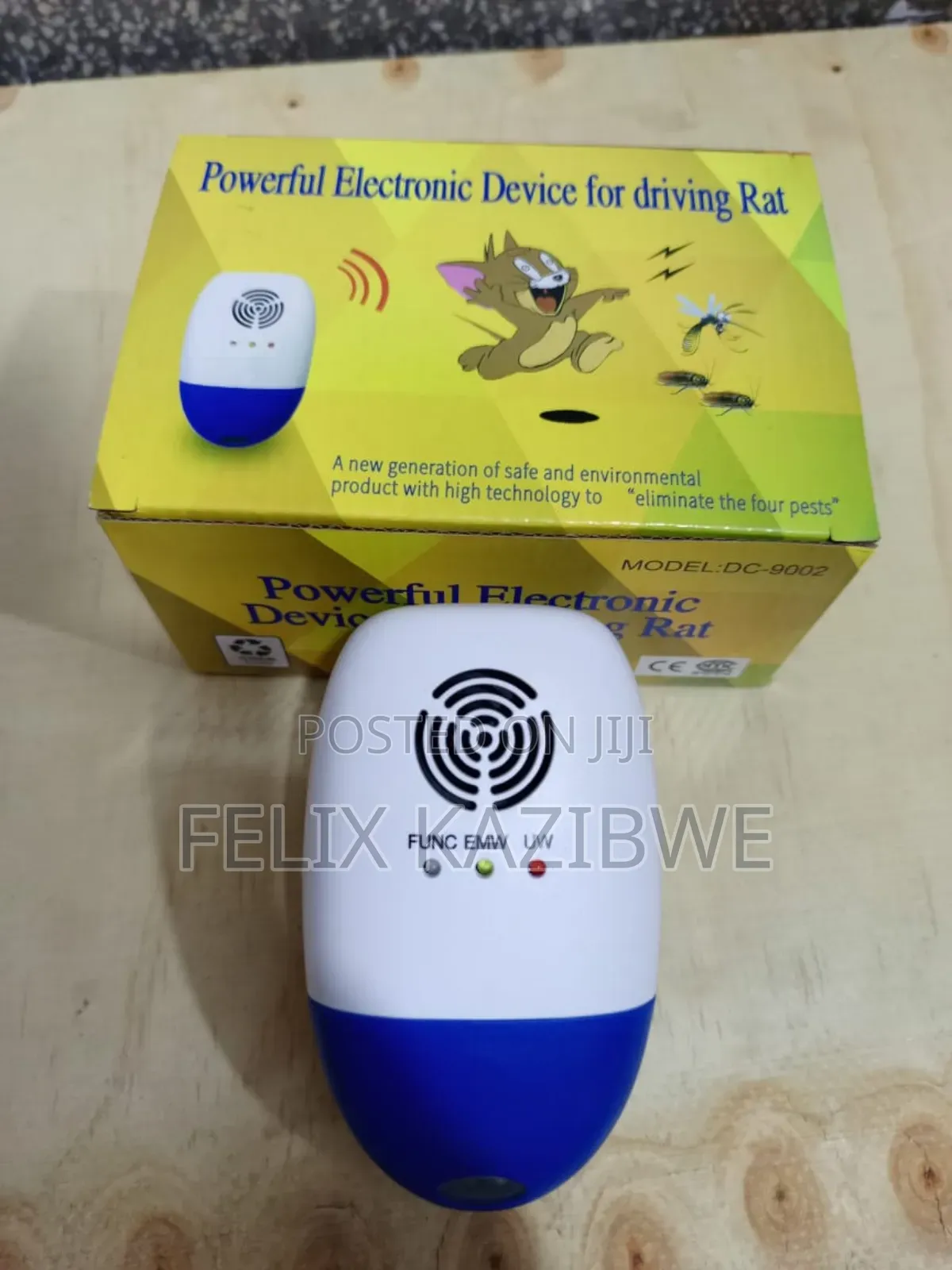 An Electric Ultrasonic Rodent Repeller.