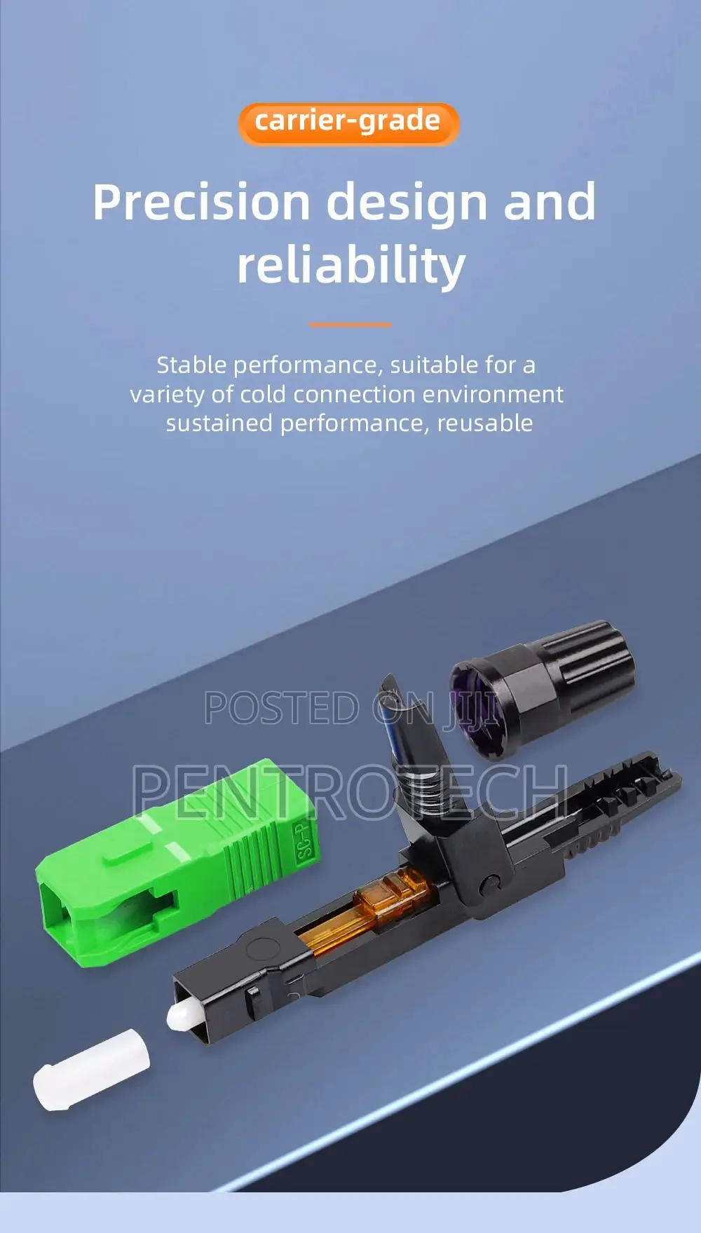Sc Apc Optic Fiber Quick Connector For Ftth