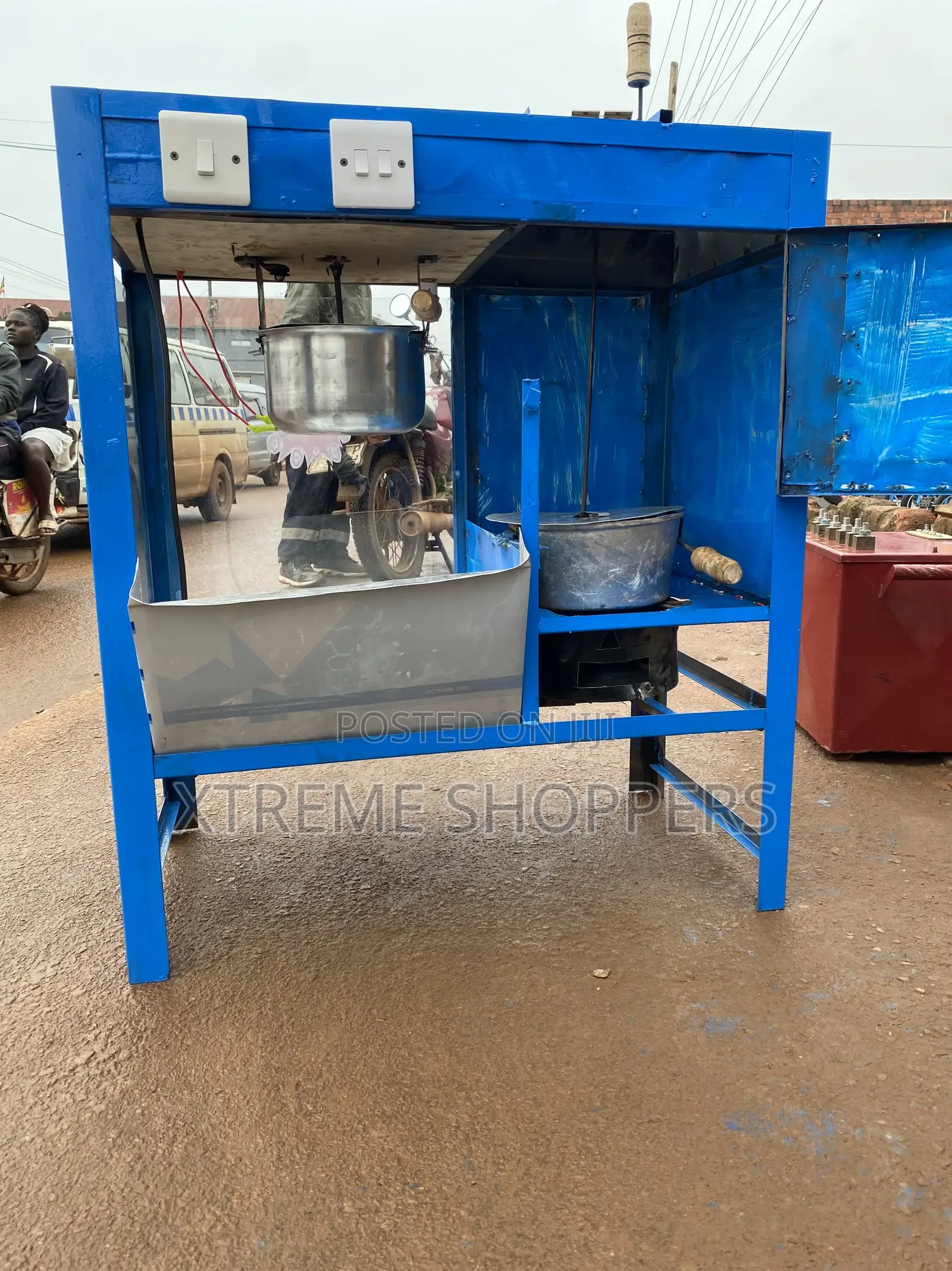 Fresh Machine :Popcorn Machine /2in 1/Charcoal-electric Machine